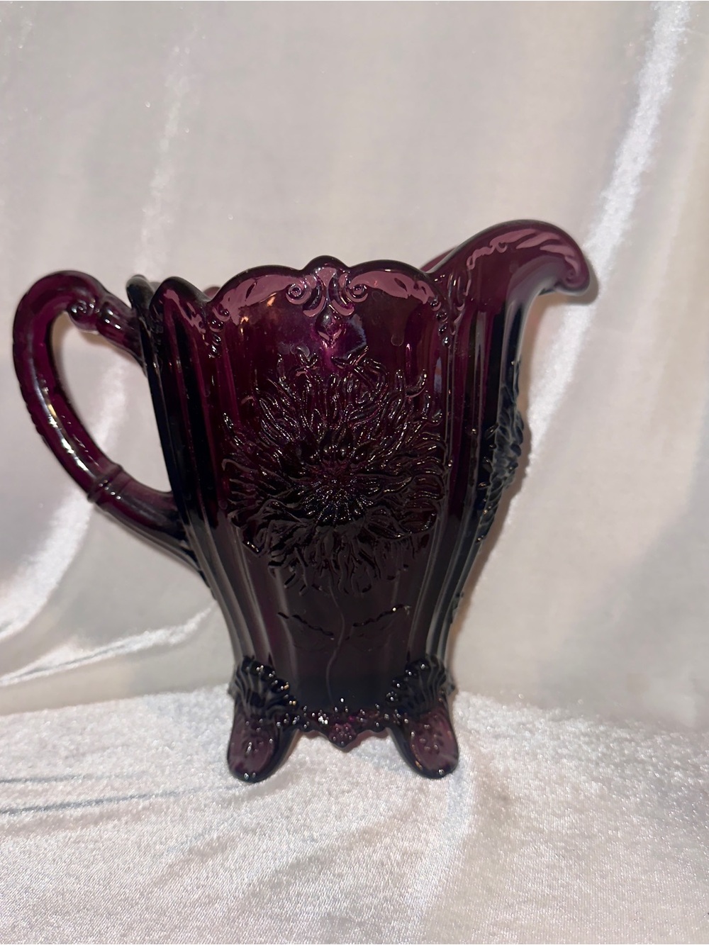 Vintage Mosser Amythest Glass Pitcher , 48 oz